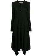 Stella Mccartney Asymmetric Zipped Dress - Black