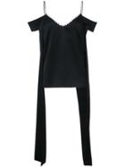 Ellery Cold Shoulder Top - Black