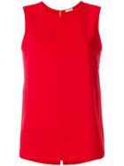 P.a.r.o.s.h. Slit Back Shell Top - Red