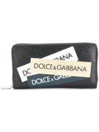 Dolce & Gabbana Dauphine All-around Zip Wallet - Black