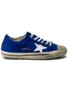 Golden Goose Deluxe Brand Blue Suede V-star 2 Sneakers