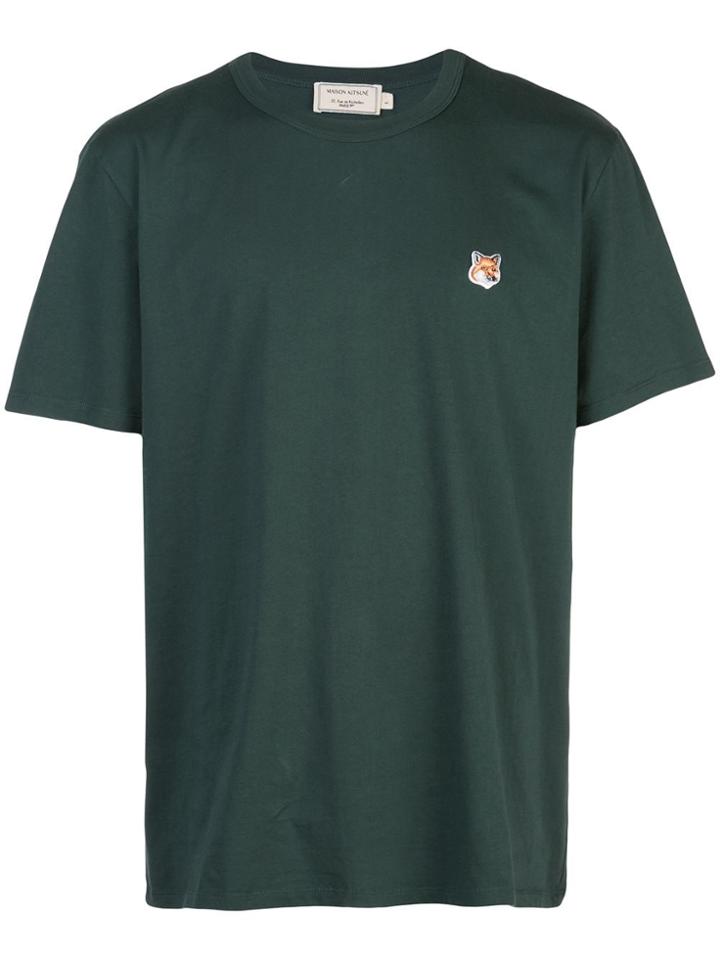 Maison Kitsuné Embroidered Fox Logo T-shirt - Green