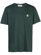 Maison Kitsuné Embroidered Fox Logo T-shirt - Green