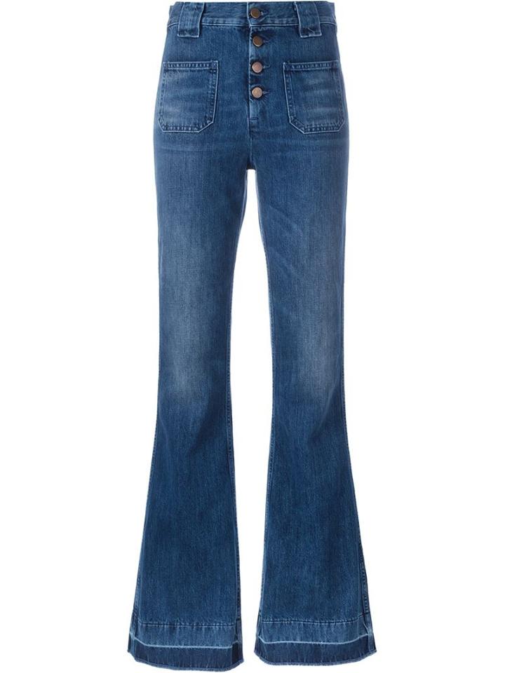 Aries Jane Flaire Jeans, Women's, Size: 27, Blue, Cotton