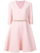 Lanvin Pearl Embellished Dress - Pink & Purple