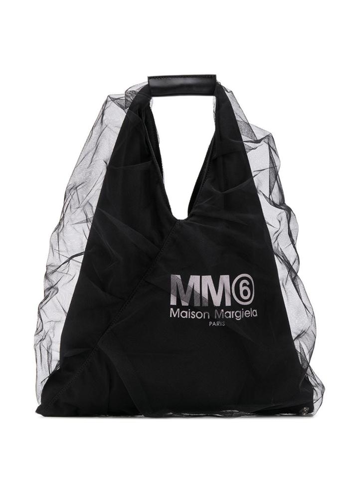 Mm6 Maison Margiela Japanese Tulle Tote - Black