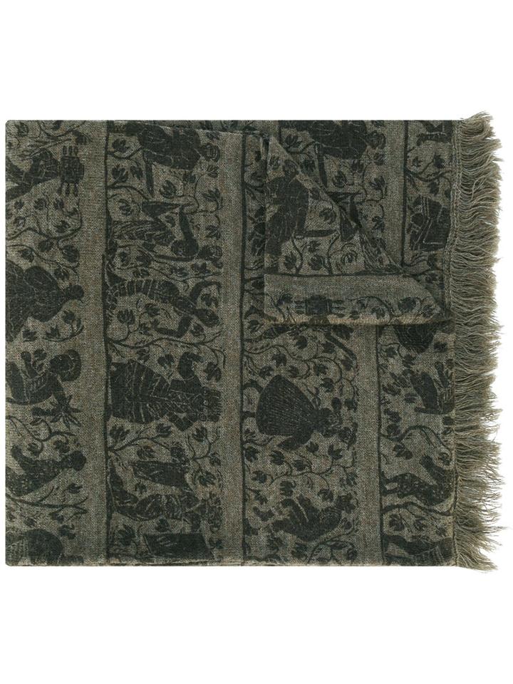 Vivienne Westwood - World End Scarf - Unisex - Virgin Wool - One Size, Green, Virgin Wool