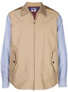 Junya Watanabe Man Corduroy Trim Jacket - Neutrals