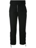 Iro - Collins Trousers - Women - Cotton/viscose - 38, Black, Cotton/viscose