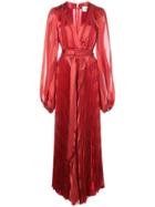 Alexis Geo Stripe Salamo Dress - Red