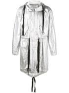 John Lawrence Sullivan Metallic (grey) Parka Jacket, Men's, Size: 38, Polyethylene