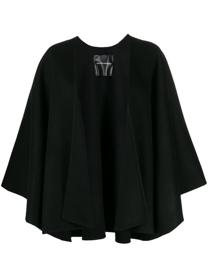 Ermanno Scervino Full Shape Cape - Black
