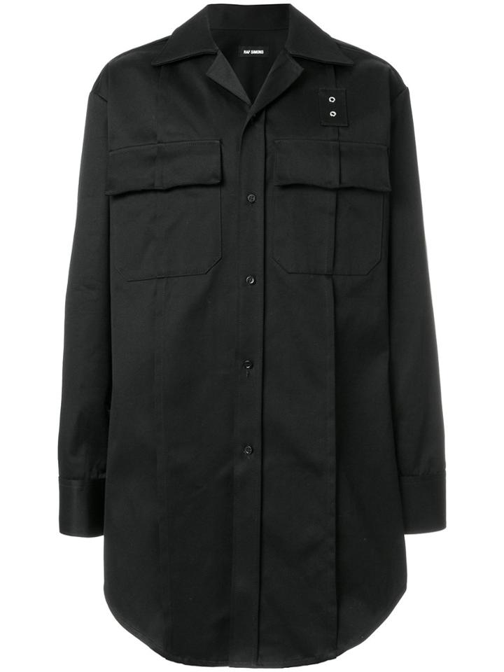 Raf Simons Oversized Shirt Jacket - Blue