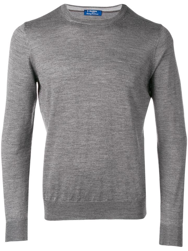 Barba Long Sleeve Jumper - Grey