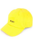 Off Duty Embroidered Logo Cap - Yellow