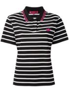 Mcq Alexander Mcqueen Swallow Embroidered Polo Shirt, Women's, Size: Medium, Black, Cotton