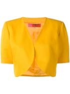 Emanuel Ungaro Vintage Cropped Jacket, Women's, Size: 42, Yellow/orange