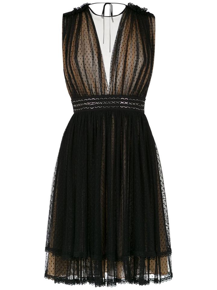 Reinaldo Lourenço Belted Tulle Dress - Black