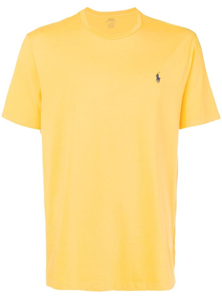 Polo Ralph Lauren Logo Embroidered T-shirt - Yellow
