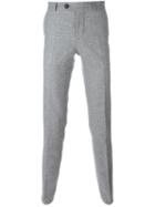 Brunello Cucinelli Tailored Tweed Trousers, Men's, Size: 46, Grey, Silk/cotton/viscose/wool