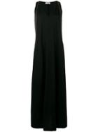 Brunello Cucinelli Contrast Side Maxi Dress - Black