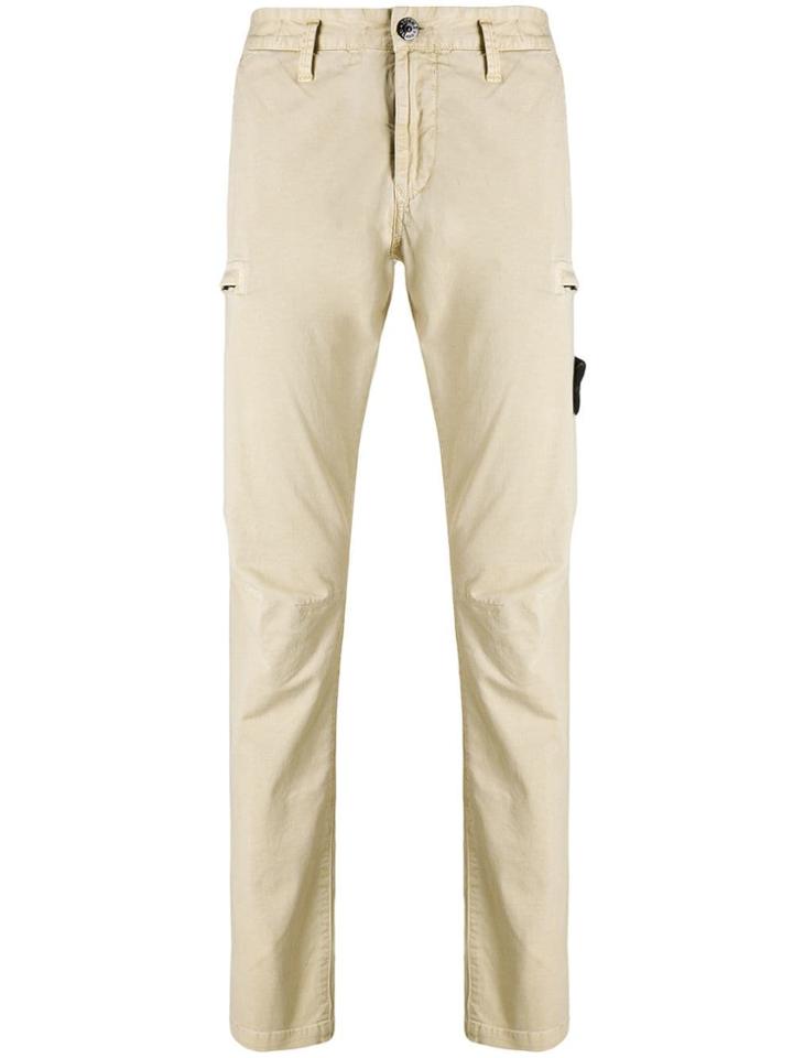 Stone Island Classic Logo Chinos - Neutrals