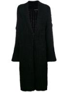 Isabel Benenato Knit Cardigan-coat - Black