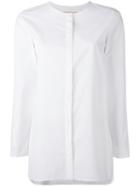 's Max Mara - Collarless Shirt - Women - Cotton - 40, White, Cotton