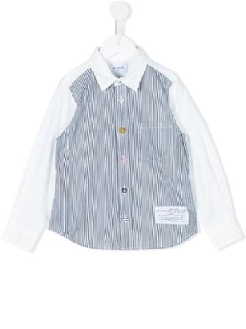 Arch & Line Pinstriped Shirt, Boy's, Size: 8 Yrs, White