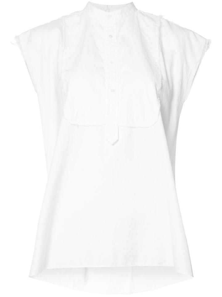 Nili Lotan Sleeveless Shirt, Women's, Size: Medium, White, Cotton