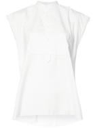Nili Lotan Sleeveless Shirt, Women's, Size: Medium, White, Cotton