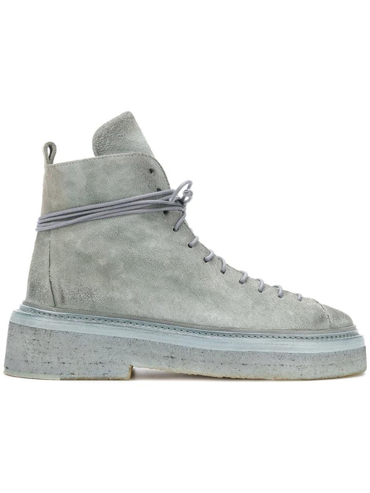 Marsèll Lace-up Ankle Boots - Blue