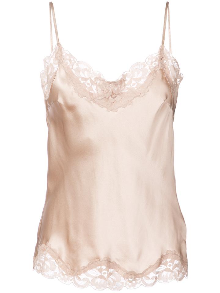 Gold Hawk Lace Trim Camisole - Nude & Neutrals