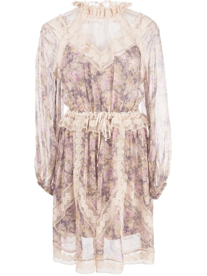 Zimmermann Floral Print Dress - Purple