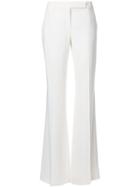 Alexander Mcqueen Straight-leg Tailored Trousers, Women's, Size: 42, White, Acetate/viscose