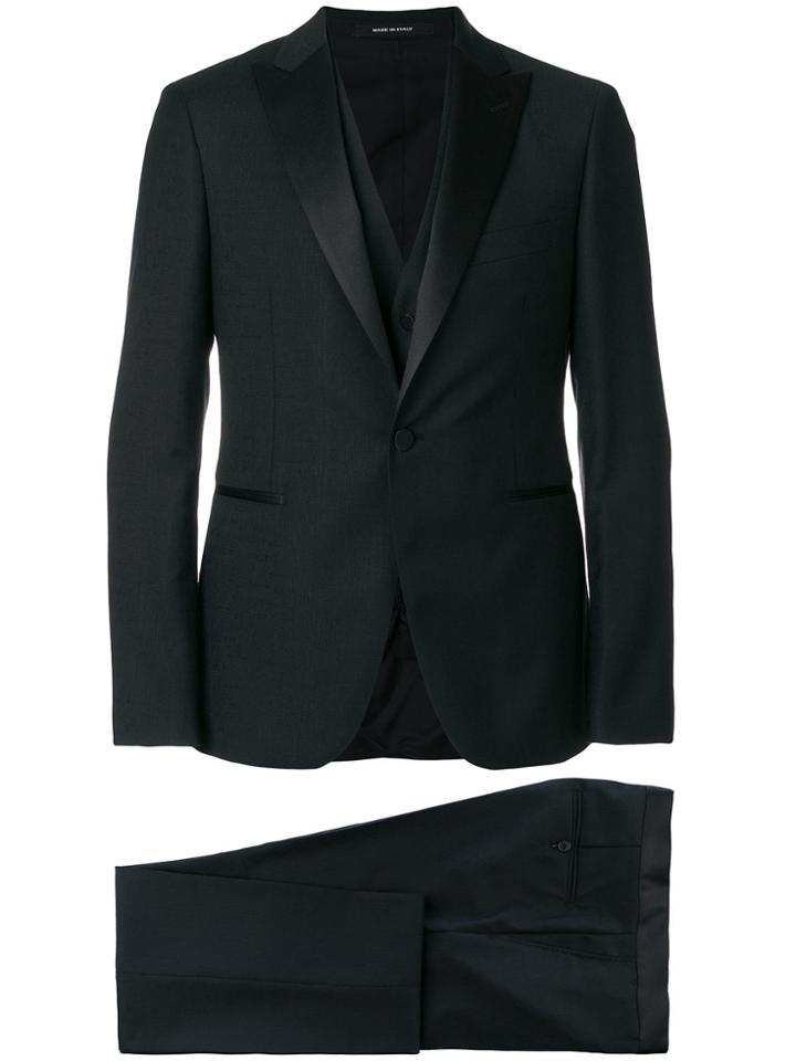 Tagliatore Three Piece Tuxedo - Black