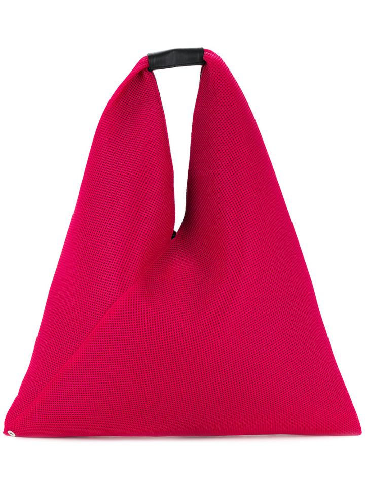 Mm6 Maison Margiela - Slouch Shoulder Bag - Women - Polyester - One Size, Pink/purple, Polyester