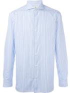 Borrelli Pinstriped Wide Fit Button Down Shirt