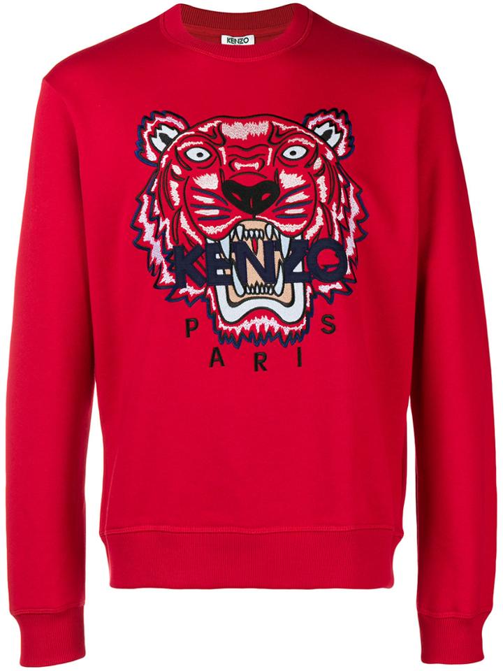 Kenzo Logo Patch Sweatshirt - Red