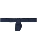 Carolina Herrera Skinny Grosgrain Belt - Blue