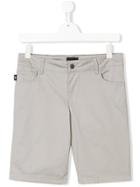 Emporio Armani Kids Teen Classic Denim Shorts - Grey