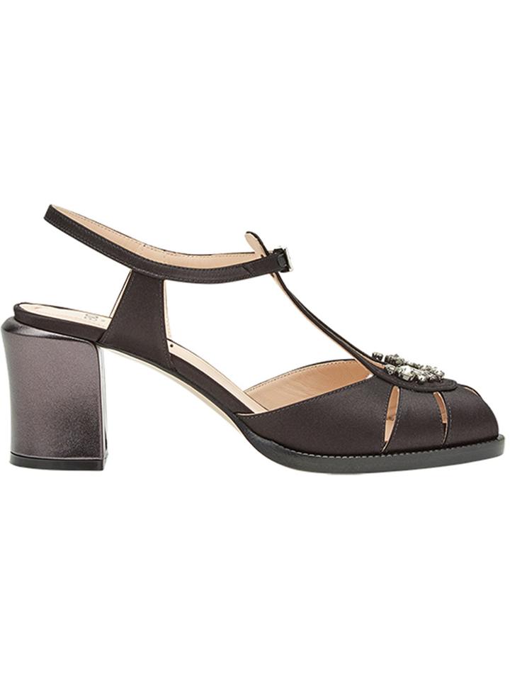 Fendi Double T-bar Strap Sandals - Grey