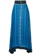 Zeus+dione Flared Long Skirt - Blue