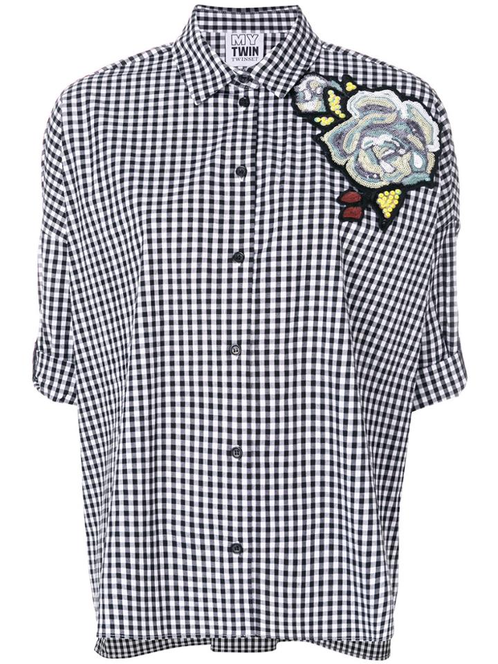 Twin-set Checked Shirt - Black