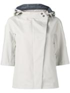 Herno Hooded Jacket, Women's, Size: 44, Nude/neutrals, Polyester/fluorofibra