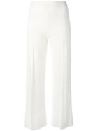 Ermanno Scervino Cropped Flared Trousers - White
