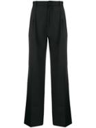 Plan C High Waisted Trousers - Black