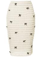 Tu Es Mon Trésor Ribbon Mesh Skirt - Nude & Neutrals