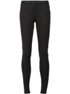 Daniel Patrick Logo Waist Leggings, Women's, Size: Medium, Black, Polyester/spandex/elastane