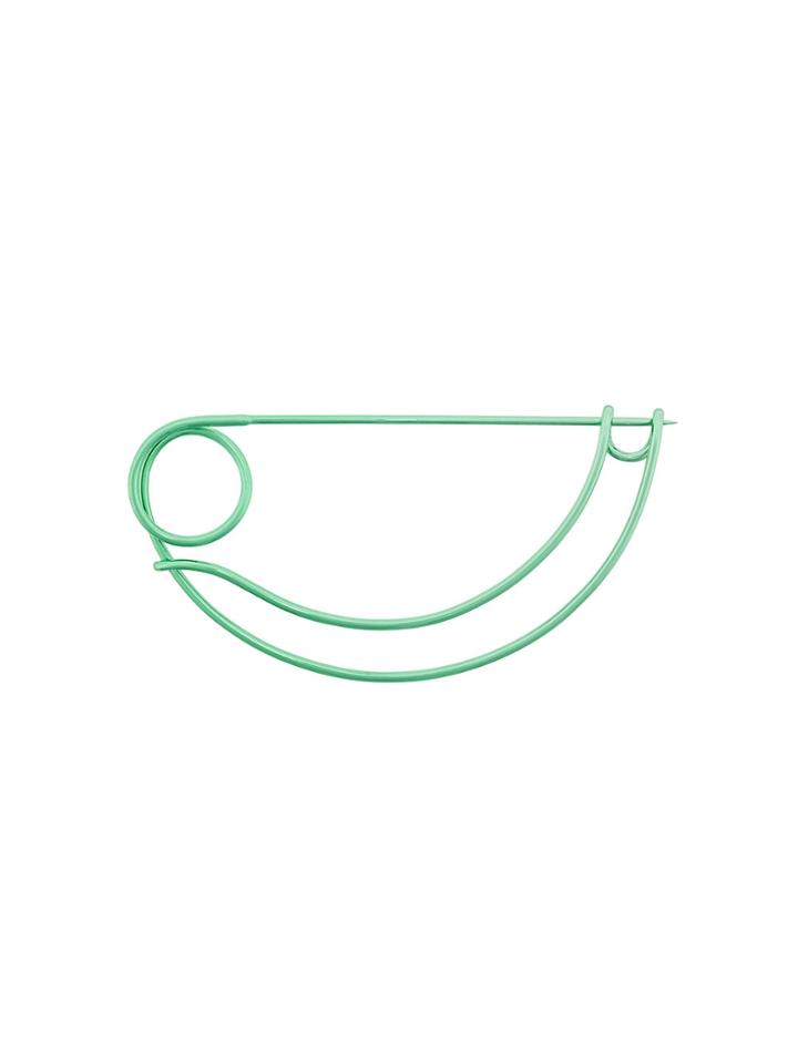Wouters & Hendrix Technofossils E-coated Brooch - Green